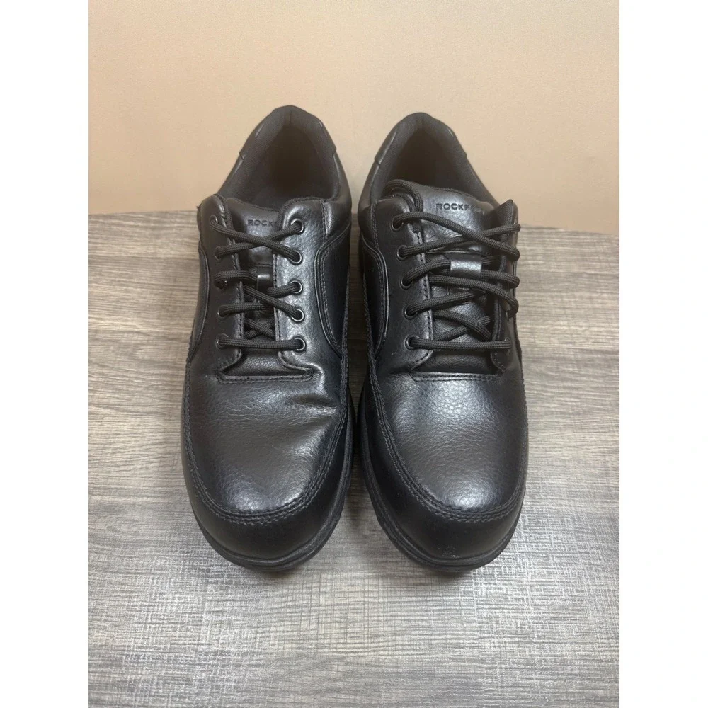 Rockport Mens Eureka Walking Shoes Black Leather Lace Up K71224 Size 13